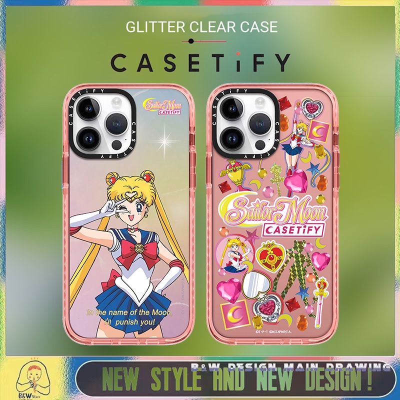 Glitter Shiny Sailor Moon Phone Case Compatible for iPhone14 13