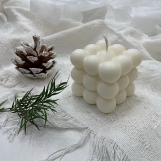 Small Bubble Cube Candle Soy Wax Aromatherapy Scented Candles