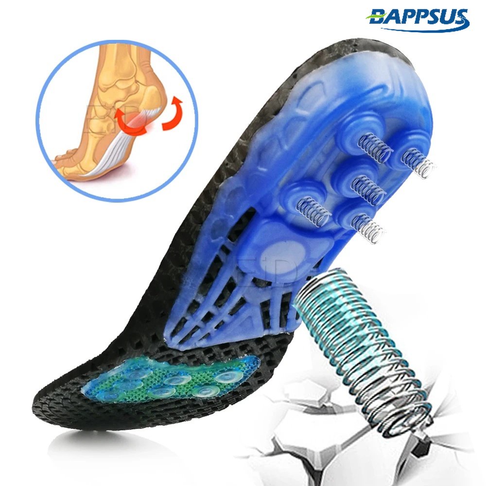 EVA Spring Silicone Orthopedic Arch Support Insoles Foot Care Inserts ...