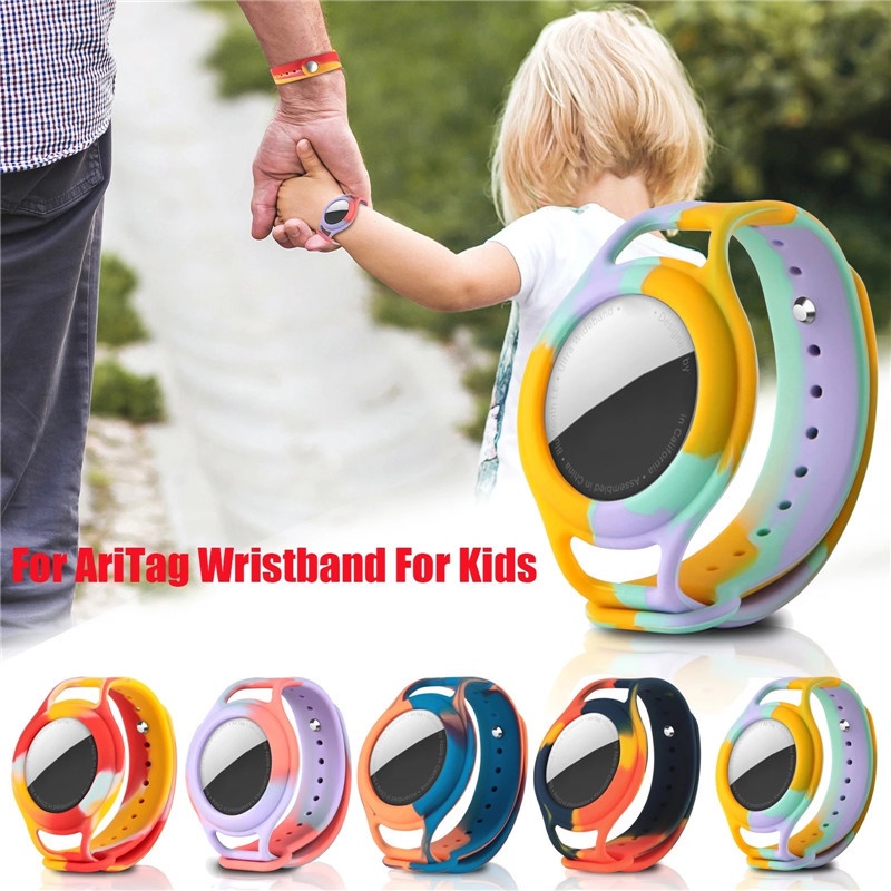 AirTag Bracelet for Kids, Silicone Wristband Kid for Airtag, [Upgraded