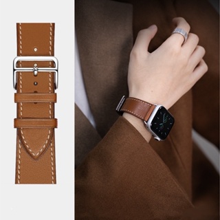 Simulation Crocodile Pattern Leather Watch Strap For Watch 8 7 6 5