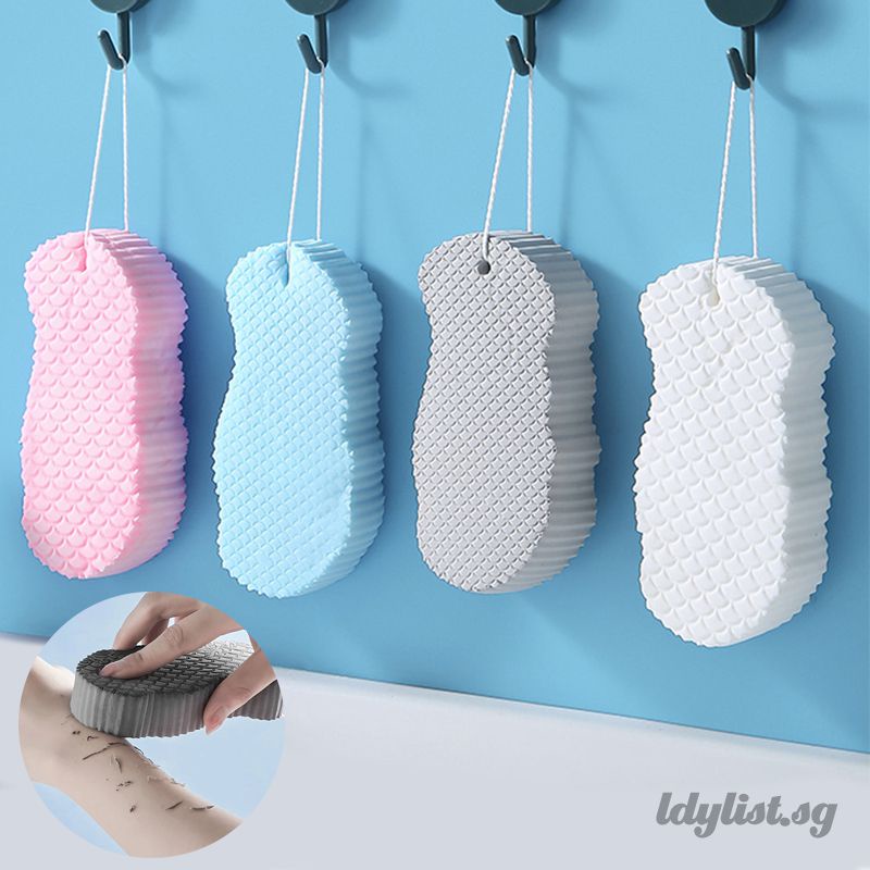 ღ Soft Exfoliating Shower Sponge Scrub Exfoliator Bath Brush For Adult ...