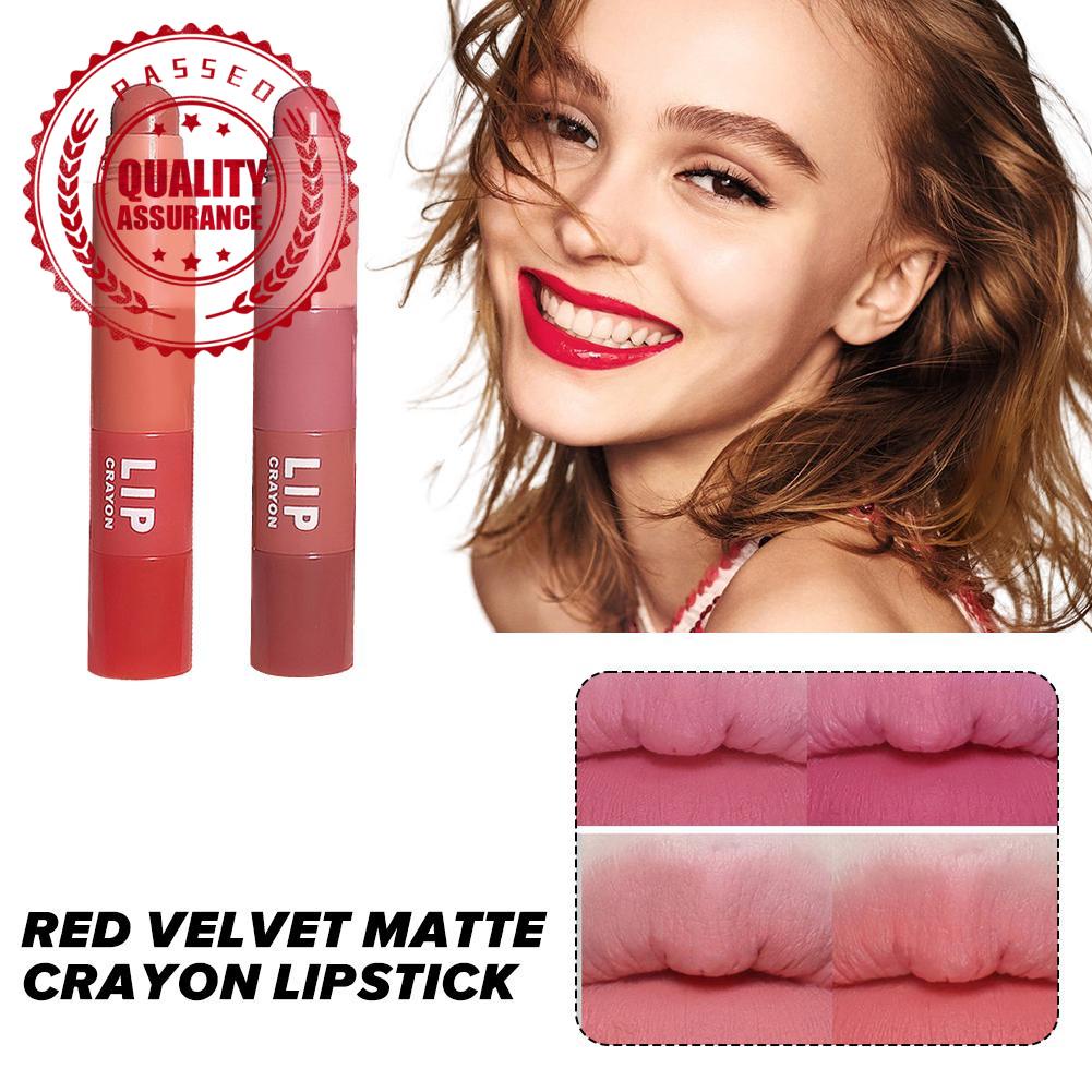 Nude Matte Lipstick Kit Combo Velvet Long Lasting Sexy Crayons Set 1 Lips In 4 Red Tint Lip Lip