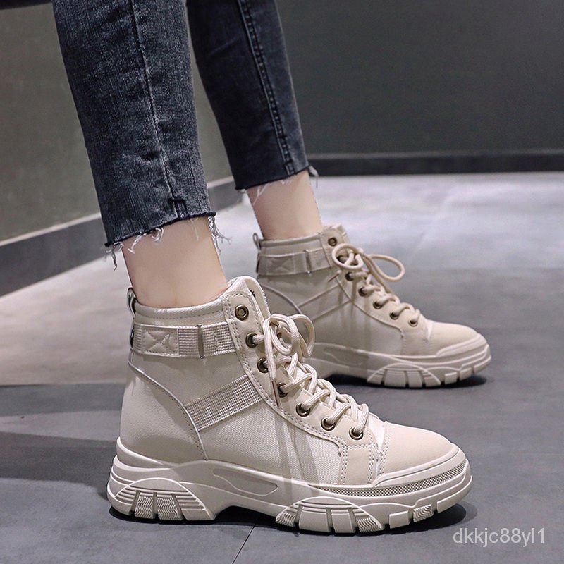 Dr. Martens Boots Women2023Spring and Summer New Casual Ankle BootsinsFashionable Ladies Shoes High Top Canvas Shoes