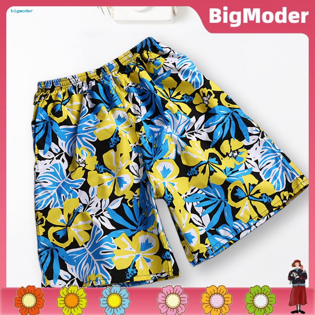 Three Quarter Pants Men 3 Quarter Pants Fashion Print Casual Shorts Cropped  3/4 Pants M-5XL