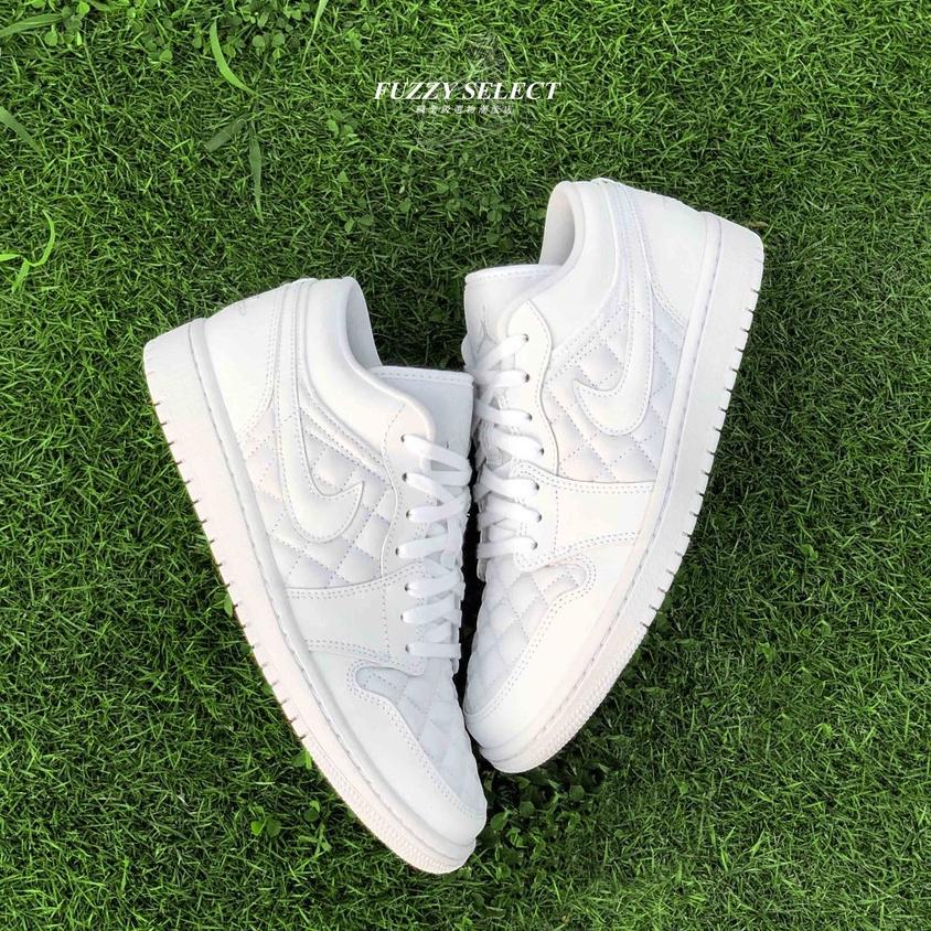 Quilted on sale white sneakers