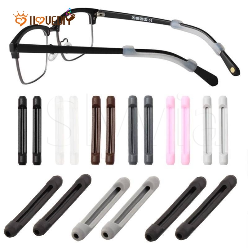 [1 Pair Anti-slip Soft Silicone Eyeglass Strap Retainer Holder ...