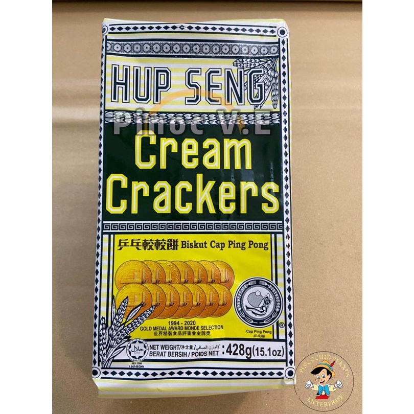 HUP SENG Cream Crackers/Biskut Cap Ping Pong (428g) | Shopee Singapore