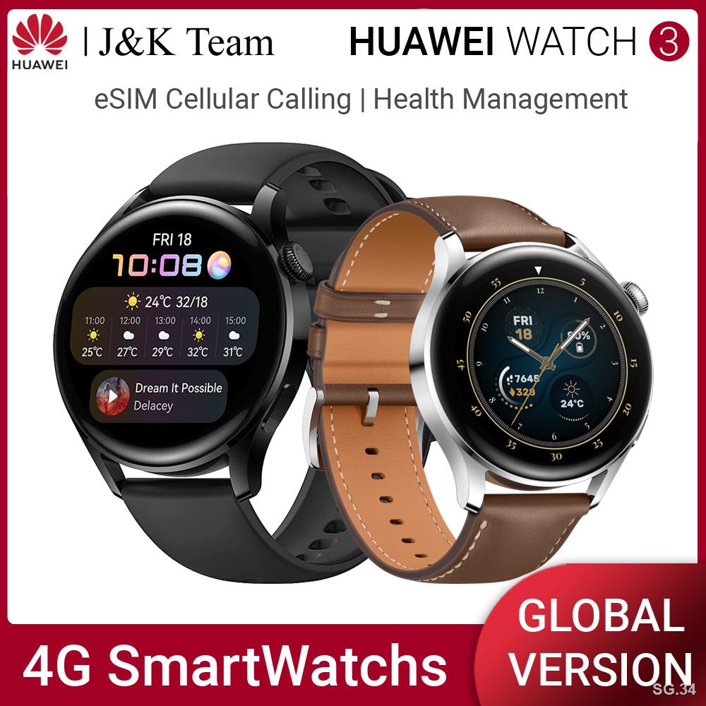 Huawei Horloge 3 Smartwatch Esim Cellulaire Bellen Ingebouwde Gps Smart Horloge 14 Dagen Batterij Leven Hele Dag Gez Shopee Singapore