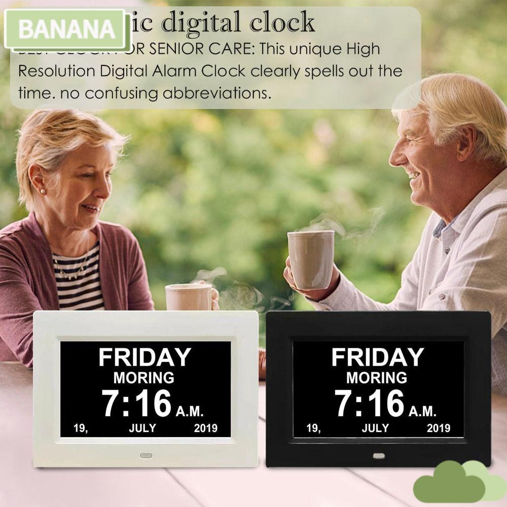 BANANA1 7 Inch Digital Calendar Multi-Languages Large Screen Display ...