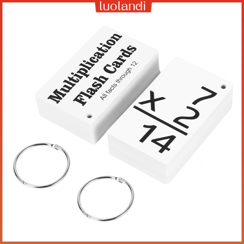 Toyvian Education Multiplication Flash Cards 156 Cards 0-12 All Facts ...