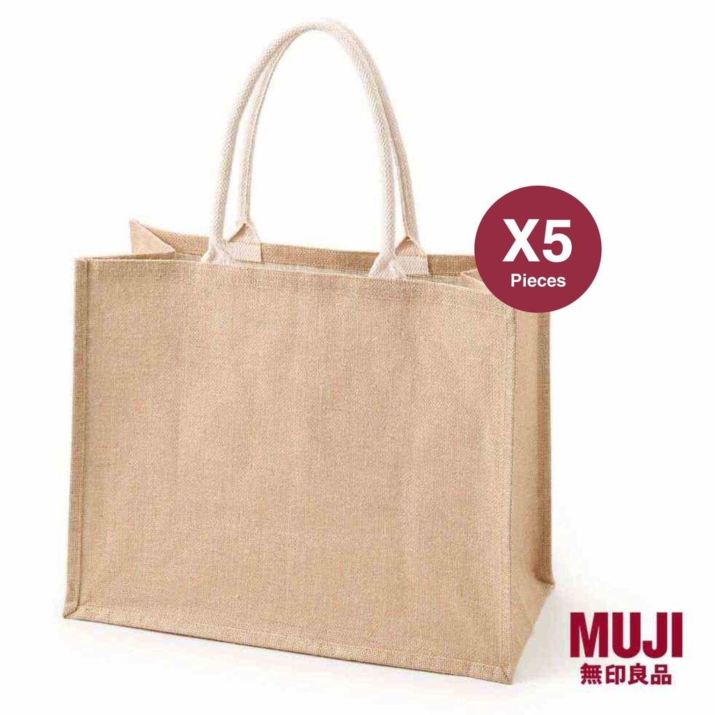 Bundle Set 5 20 MUJI Jute Bag A3 Shopee Singapore