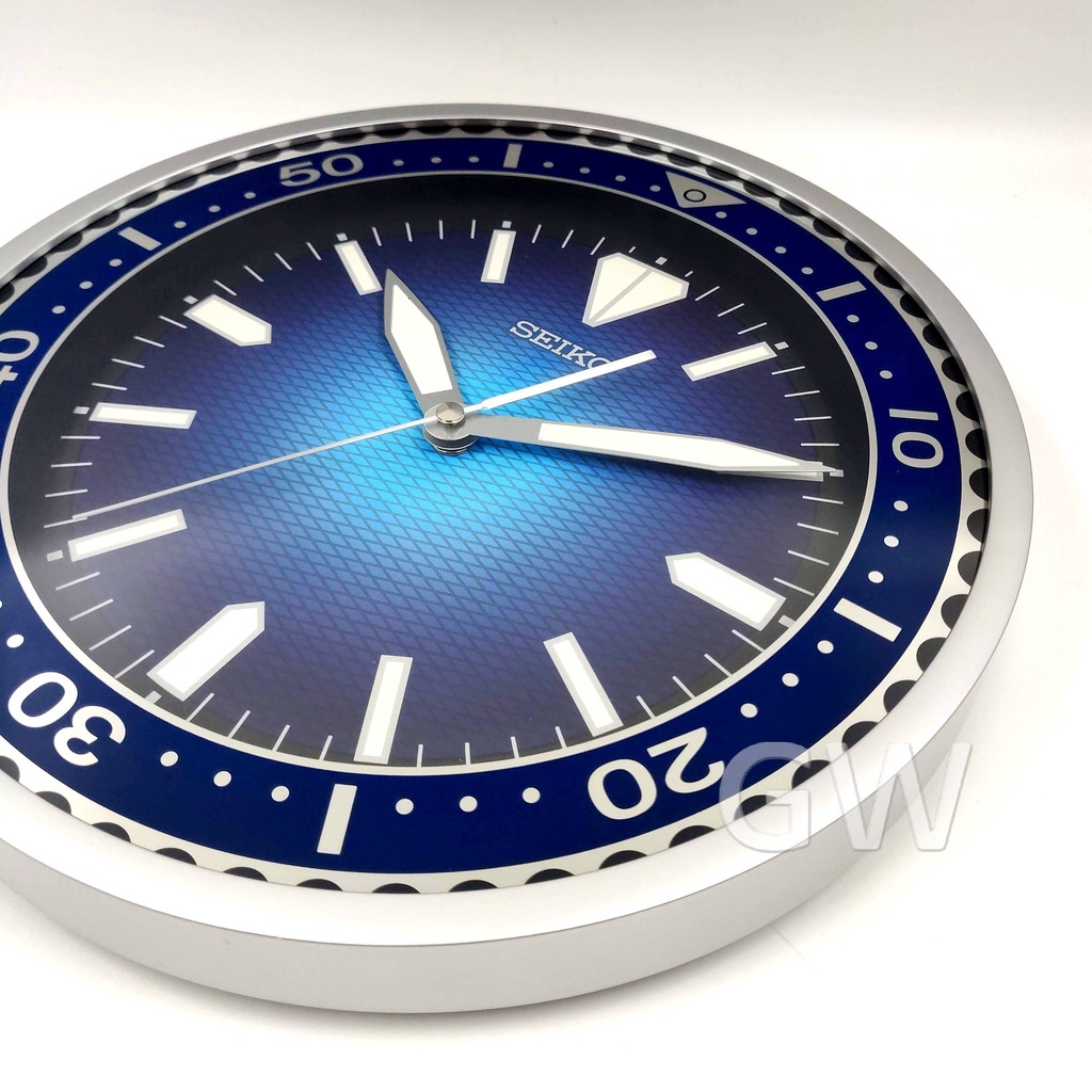 SEIKO Lumibrite Diver Quiet Sweep Analogue Wall Clock QXA791 [Jam
