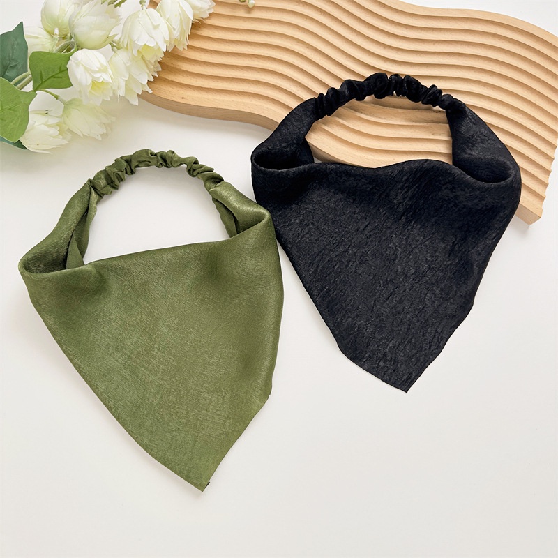 Triangle Bandanas Head Scarf Polka Dot Elastic Hair Band Turban