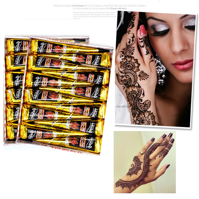 Buy Golecha Instant Black Henna Cones