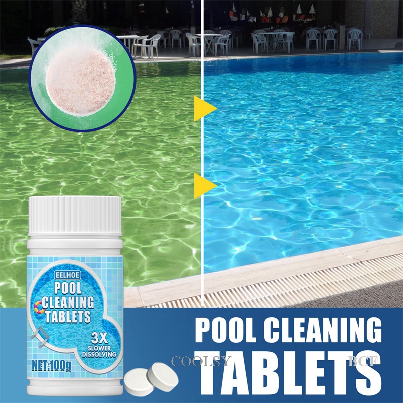 COOLSY 100g Chlorine Dioxide Tablets Multifunction Swimming Pool Tub