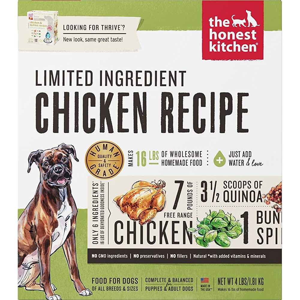 The Honest Kitchen Thrive Limited Ingredient Chicken Dehydrated Dog ...