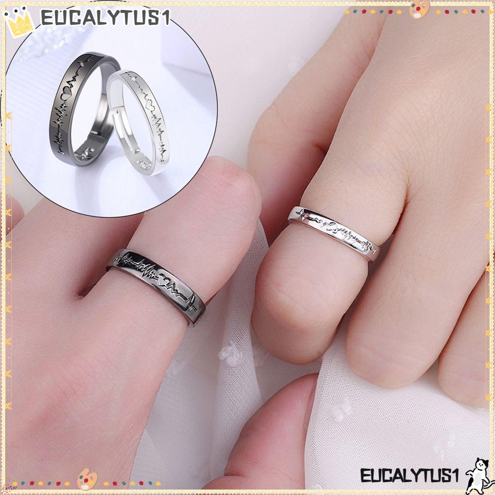 Couple Ring for Lovers 925 Sterling Silver promise rings for couples  Adjustable Heart Matching Rings I Love You Wedding Ring : :  Clothing, Shoes & Accessories