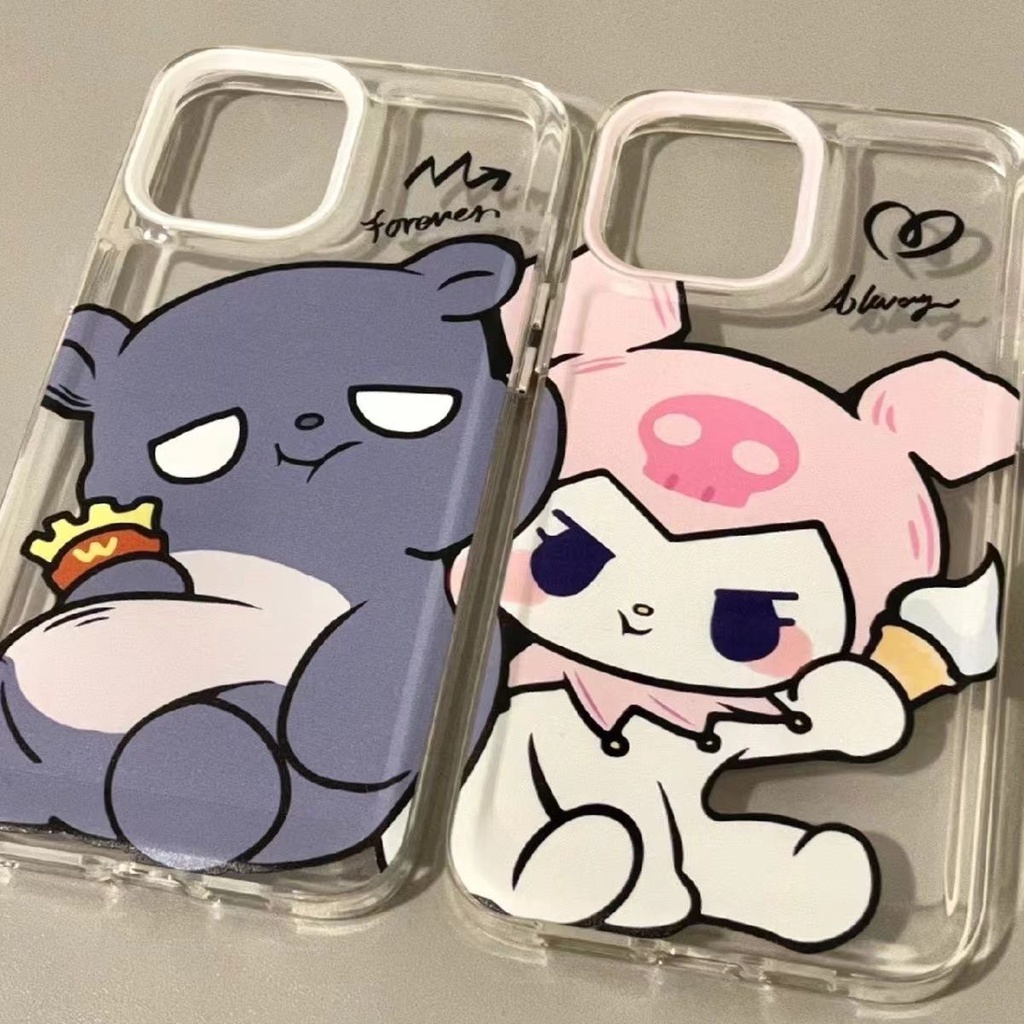 3 IN 1 Gradient Armor Shockproof Phone Case For IPhone 14 13 12 11 Pro MAX XS MAX XR 7+ 8 Plus Clear Back Cover Ultra Protection Casing I.315411403