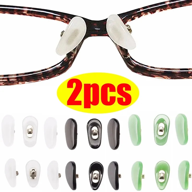 Imitation Jade Raised Eyeglass Nose Pad Stylish And Minimalist Metal