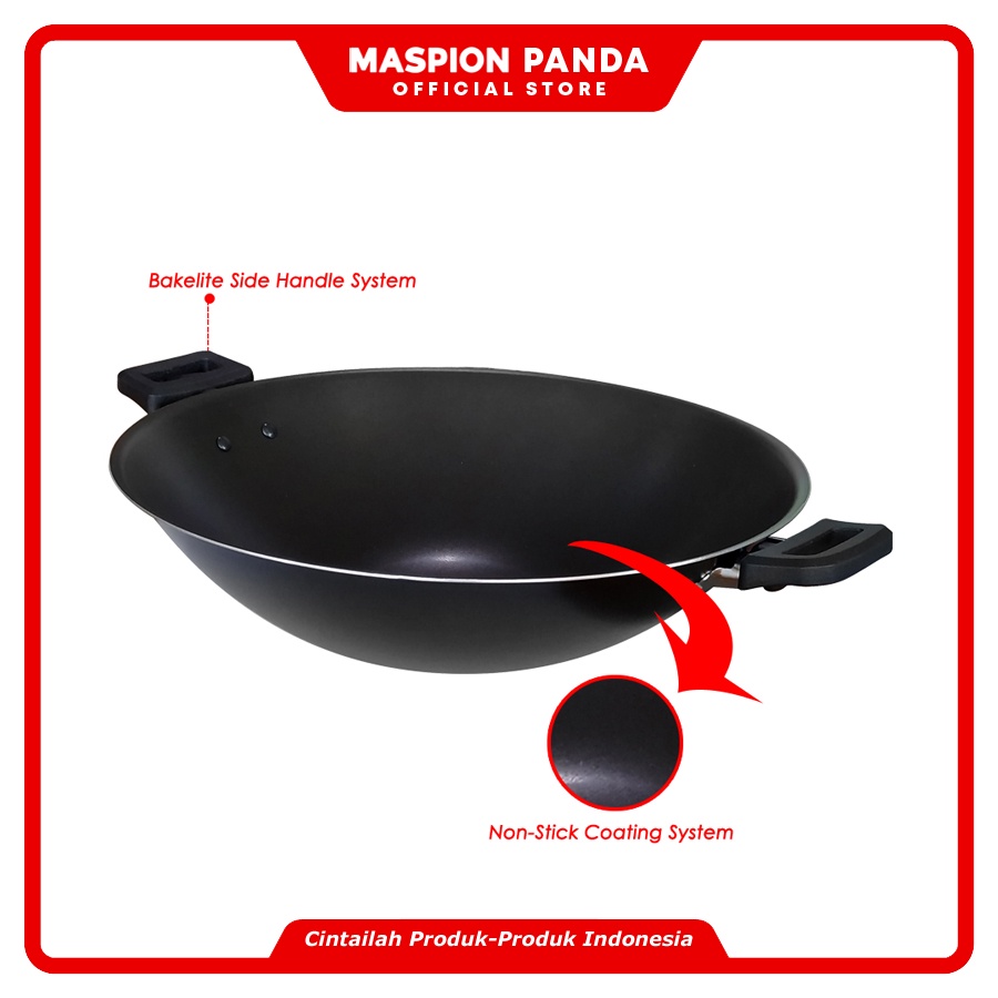Maspion Wajan Anti Lengket New Prisma Wok 30 cm - Gambar 3