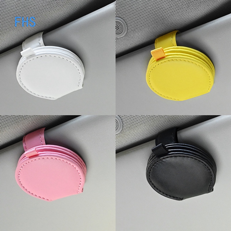 FHS Car Glasses Case Sunglasses Clip Frame Sun Visor Storage Multi-Function Creative Car Storage Supplies