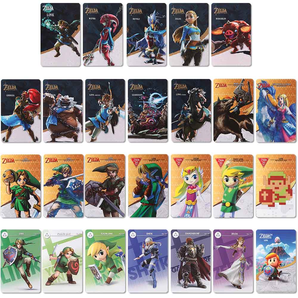 26/30 Pcs The Legend of Zelda Botw Amiibo NFC Tag Cards For Nintendo
