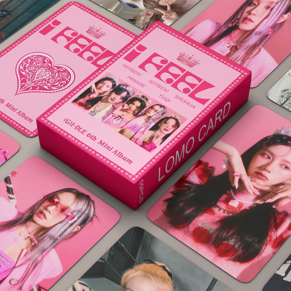 55pcsbox Gi Dle Mini 6th Album I Feel Photocards Series Yuqi Soyeon Miyeon Shuhua Minnie Lomo 2082