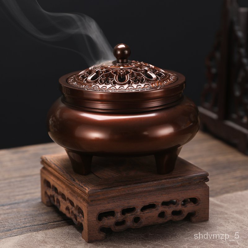 QY0009出極美 古銅 質感 細工 在銘 銅香炉-