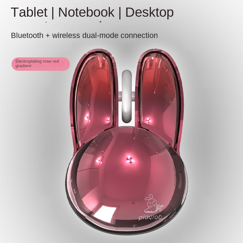 M6 Rabbit Wireless 2.4G Bluetooth Dual Mode Office Mini Silent Mouse ...