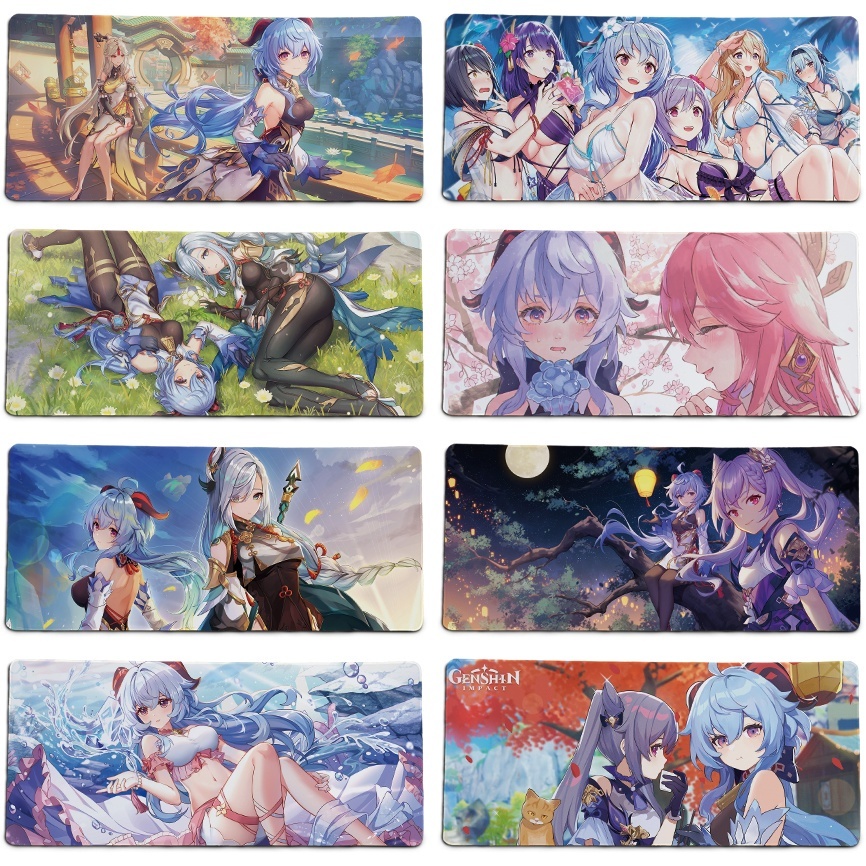 Mouse pads impact gaming ganyu genshin ganyu 800mm * 300mm genshin ...