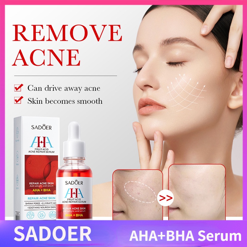 SADOER AHA+BHA Serum Fruit Acid Acne Repair Essence Hydrates