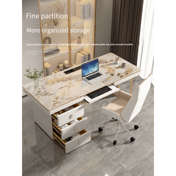 *[Pre Order] Light luxury granite desk, modern and simple desktop ...