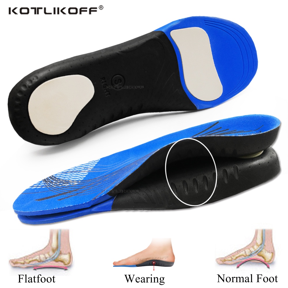 KOTLIKOFF Orthopedic Insoles Orthotics High Arch Support Flat Feet ...