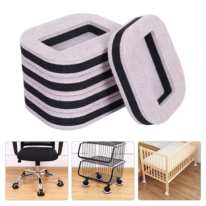 5Pcs Furniture Stopper Caster Cup Office Chair Wheel Stopper Wheels