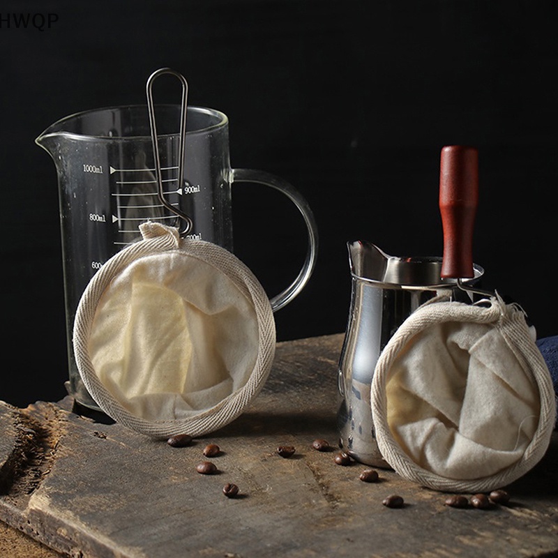 [HWQP] Coffee Filter Handmade Reusable Cafe Flannel Traditional style