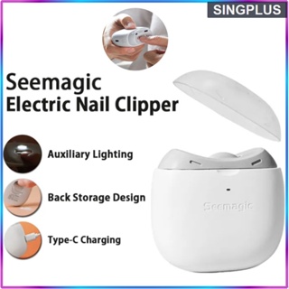 Seemagic Safe Nail Care Automatic Nail Clippers Trimmer with light