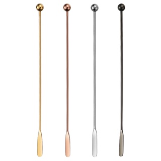 3 Sets Metal Stir Sticks Stainless Steel Stirrers Fruit Picks Reusable Stir  Rods Stir Sticks with Storage Container