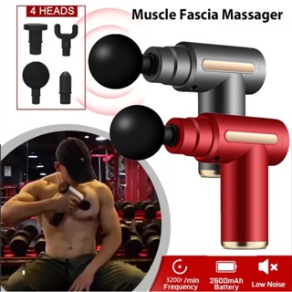 KICA Mini 2 Massage Gun Electric Body Muscle Massager Smart Physiotherapy  Fascia Gun for Fitness Sport Slimming Pain Relief Color: red, Plug Type:  Type-C
