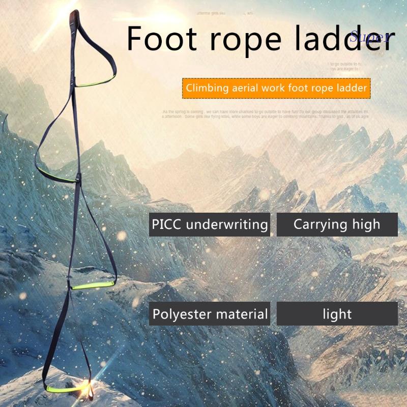 Super Polyester Portable Rope Ladder for School Escape Drill Caving Rescue Aerial Work