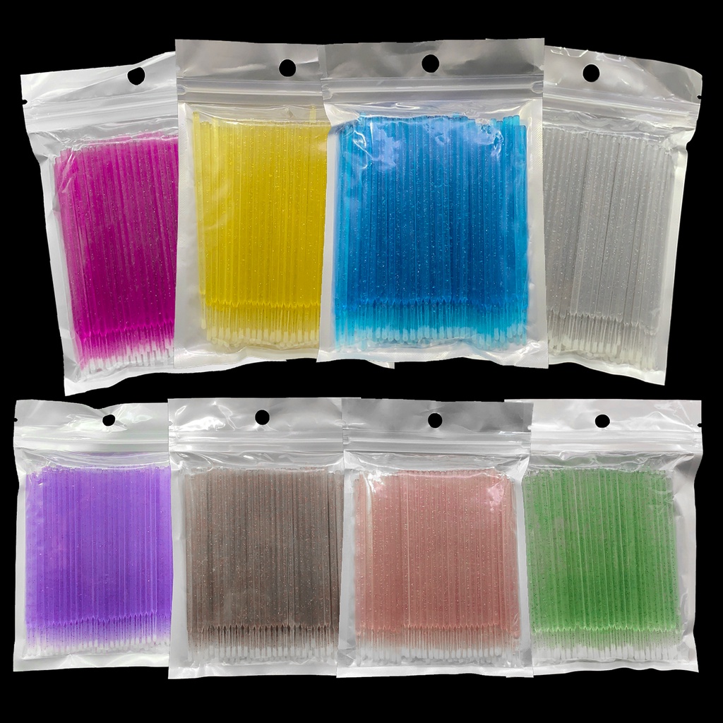 Mollie Lipper 100pcs Disposable MicroBrush Eyelashes Extension ...