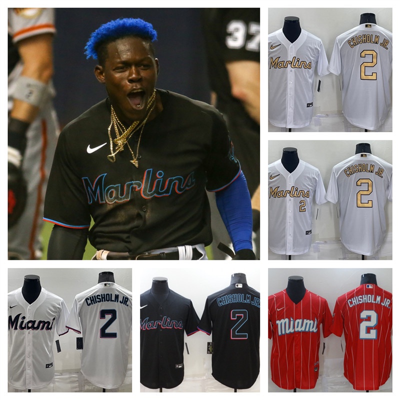 Chisholm Jr. #2 Miami Marlins 2023 REPLICA Jerseys