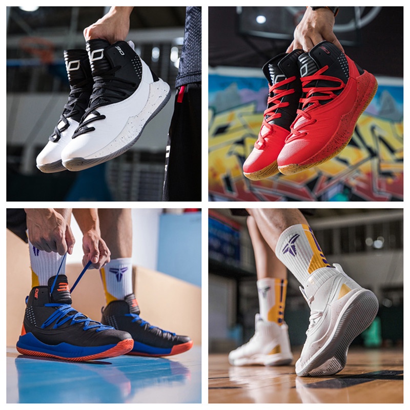 Ready Stock Curry Sixth Generation Basketball Shoes High Top Sports Shoes Youth Wear Resistant Anti Slip Basketball Shoes Couple Sports Shoes Fashion Running Shoes Casual Sports Shoes James Basketball...