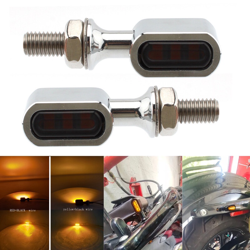 Mini Motorcycle Rear LED Turn Signal Light Running Indicator Lamp