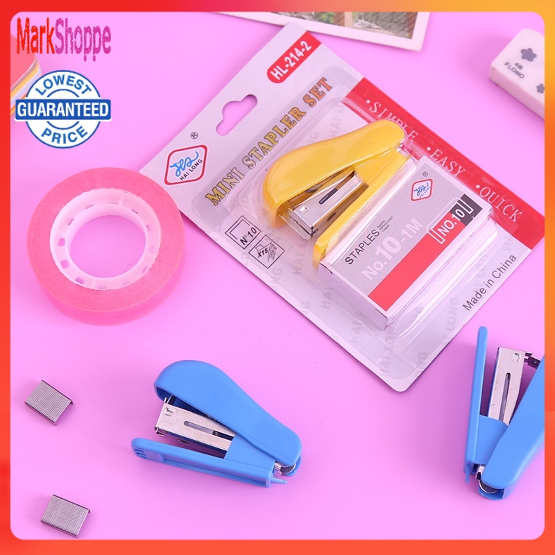 Mini Stapler Set Cute Student Stapler Office Stapler Set with Stapler ...