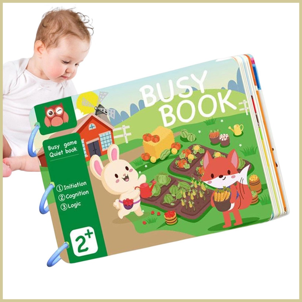 Preschool Busy Book Sensory Book Toddler Travel Toys Montessori Sensory 