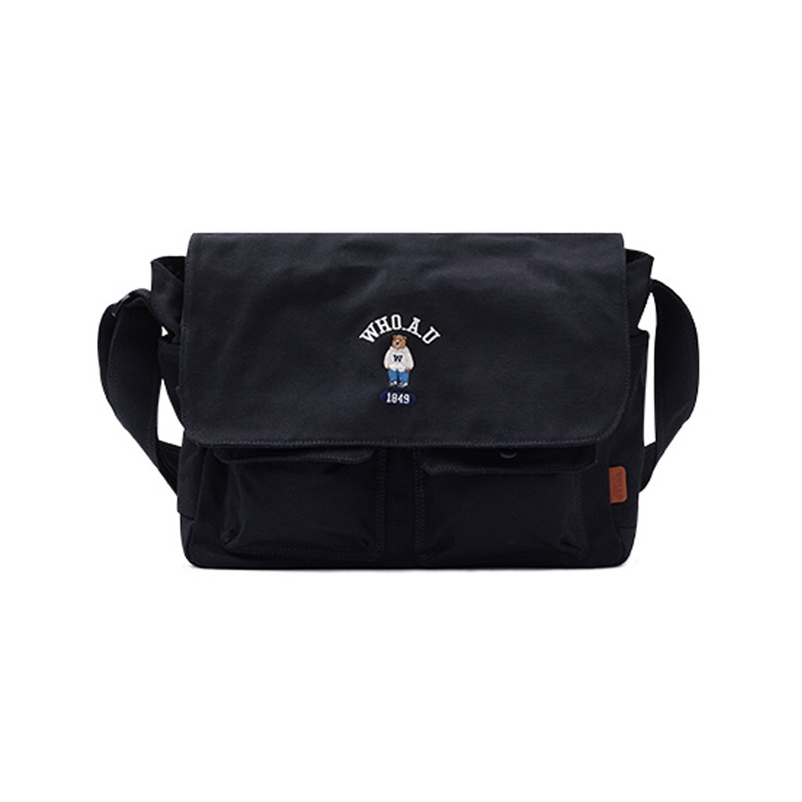 【WHO.A.U】steve big messenger bag WHO.A.U】steve big messenger bag (WHO.A.U/ショルダーバッグ