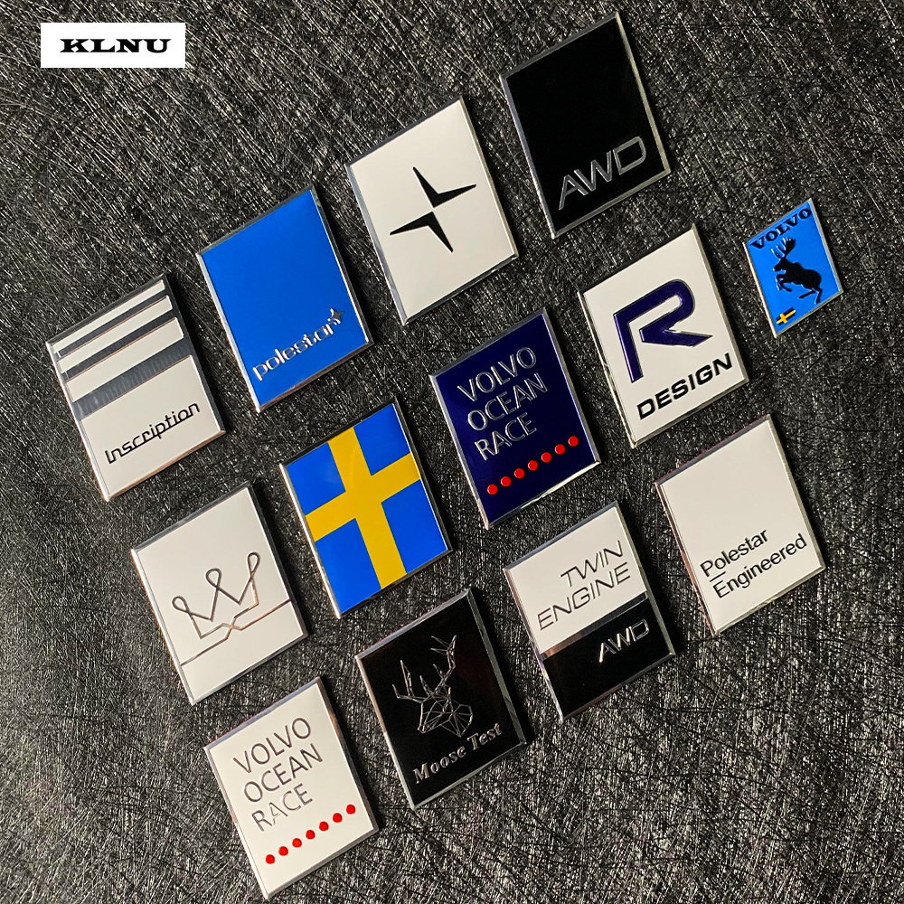 Coole Volvo Embleme Für XC60 II, XC90, V90 & S90 (2018-2023) - Selbstklebende Auto-Abzeichen Für Front & Heck