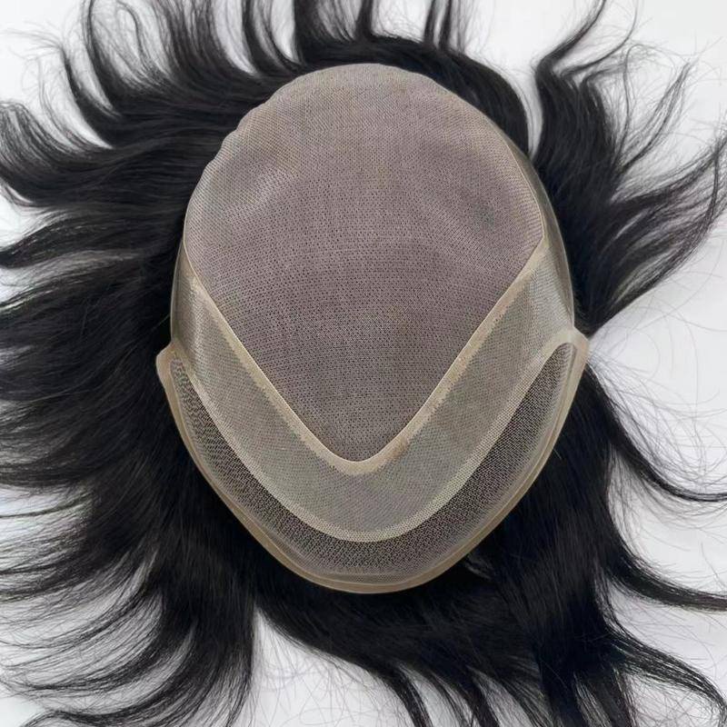 Transparent Pu With Lace Front Toupee Human Hair Toupee Men Toupee Male ...