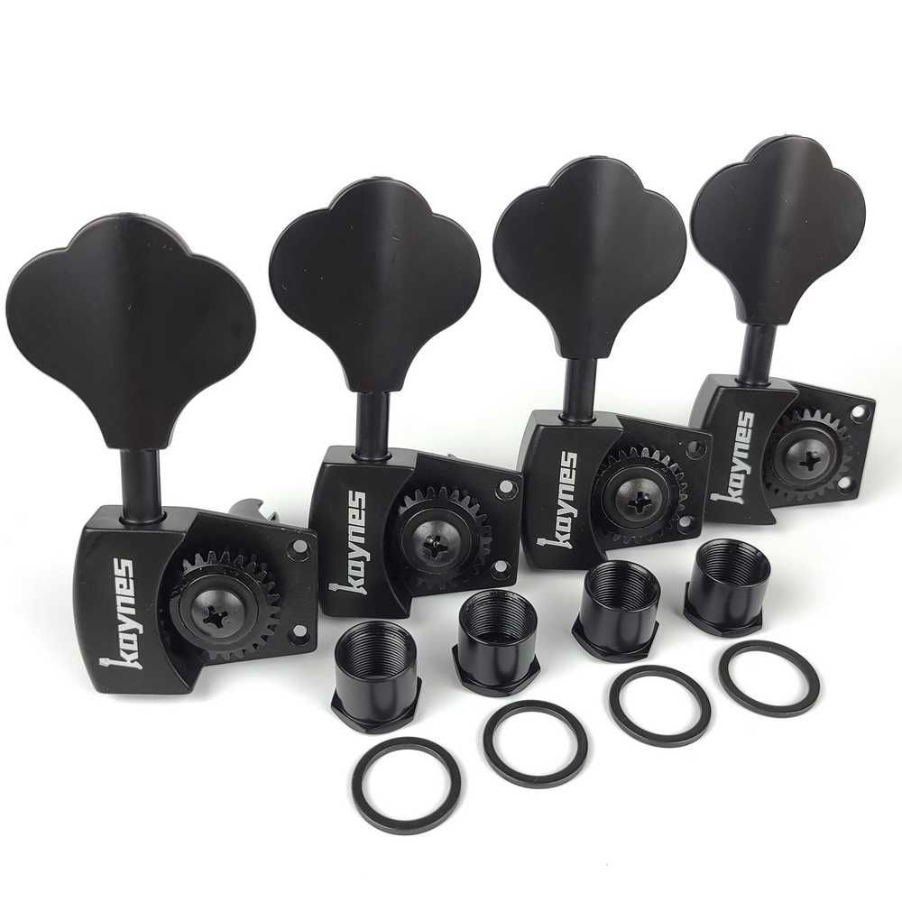 KAYNES 126 Ratio Open Frame Electric Bass Guitar Machine Heads Tuners Tuning Key Pegs for Jazz